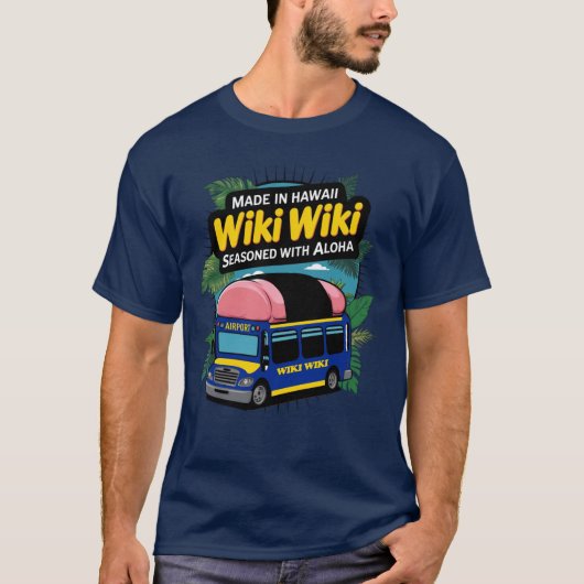 Wiki-Wiki Shuttle Bus Honolulu T-shirt (Voorkant)