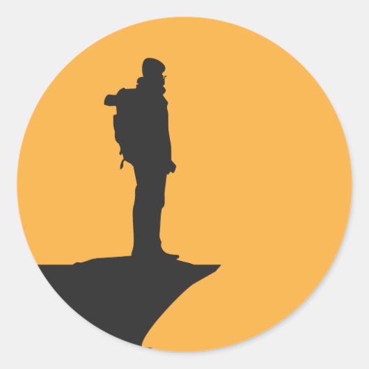 Wiking Ronde Sticker (Voorkant)