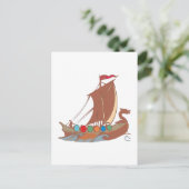 Wikinger Drachenboot vikings dragon boot Briefkaart (Staand voorkant)