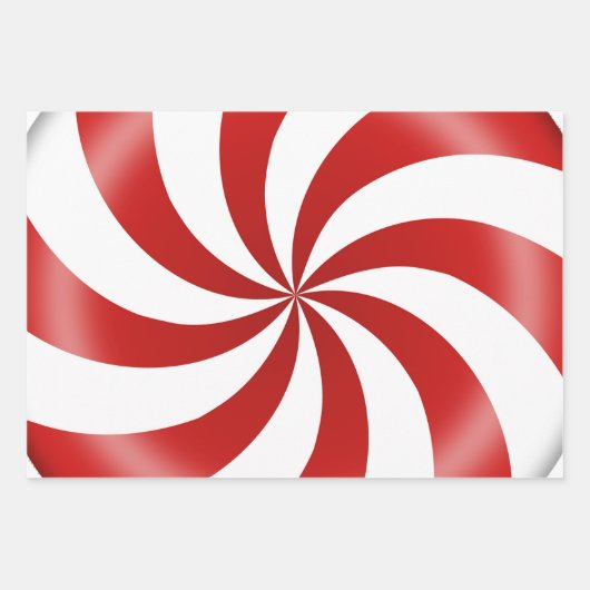 Wikkel het met Peppermint Snoep Inpakpapier Vel (Voorkant 2)