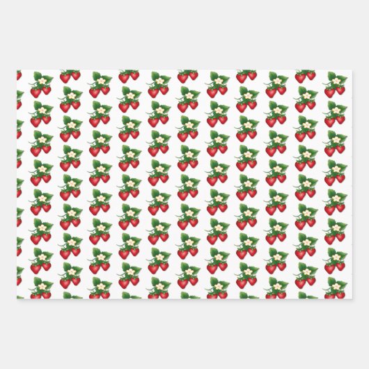 Wikkel het samen met I Love Strawberry Inpakpapier Vel (Voorkant 2)