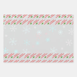 Wikkel het vrolijk kerstfeest inpakpapier vel