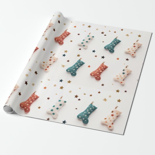 Wikkel in Sock-tastic Starry Cheer Paper! Cadeaupapier (Uitgerold)