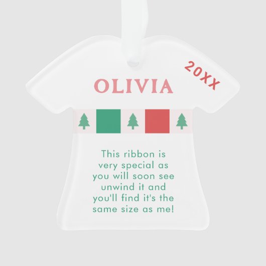 Wikkel je hoogte in | Linthoogte Kerstmis Ornament (voorkant)
