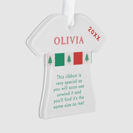 Wikkel je hoogte in | Linthoogte Kerstmis Ornament (voorkant)