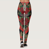 Wikkel jezelf in Elegance: Japans Bloemen Leggings (Achterkant)