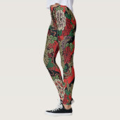 Wikkel jezelf in Elegance: Japans Bloemen Leggings (Links)