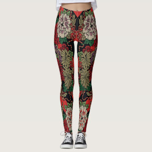 Wikkel jezelf in Elegance: Japans  Bloemen Leggings