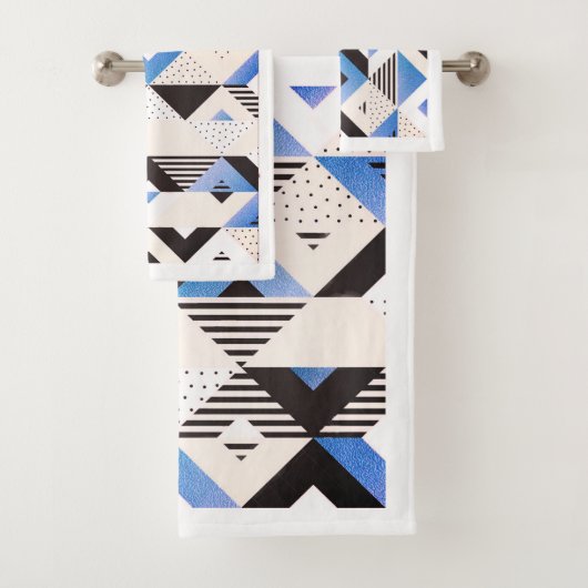 Wikkel jezelf in verfijnde stijl met deze geometri bad handdoek (Insitu)