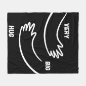 Wikkel jezelf in Warmte en Liefde met Big knuffel Fleece Deken (Voorkant (Horizontaal))