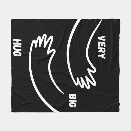 Wikkel jezelf in Warmte en Liefde met Big knuffel Fleece Deken (Voorkant (Horizontaal))