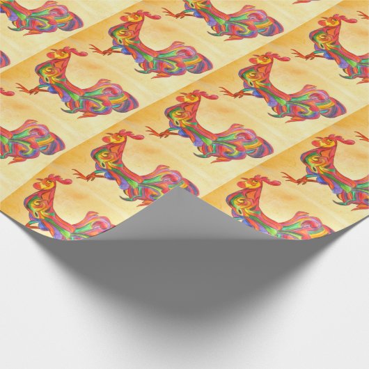 Wikkelpapier - Haan 002 Cadeaupapier (Hoek)