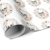 wikkelpapier met landschedelkrans cadeaupapier (Rol Hoek)
