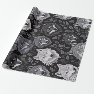 wikkelpapier voor vikingwolven cadeaupapier