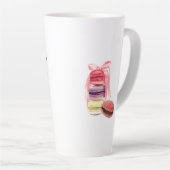 WIL ALLEEN KOFFIE-CREËER-Macarons DRINKEN Latte Mok (Rechterhoek)