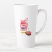 WIL ALLEEN KOFFIE-CREËER-Macarons DRINKEN Latte Mok (Rechts)