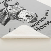 Wil alleen maar een paardenfokkerij zijn? sherpa deken (3/4)