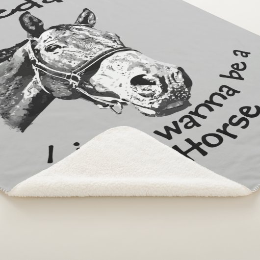 Wil alleen maar een paardenfokkerij zijn? sherpa deken (3/4)