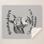 Wil alleen maar een paardenfokkerij zijn? sherpa deken (Voorkant (horizontaal))