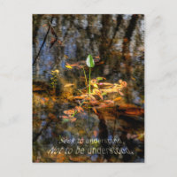 Wil begrijpen, om geen Begrepen Briefkaart te zijn