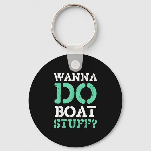 Wil bootspullen doen grappige bootvaren meer leven sleutelhanger (Voorkant)