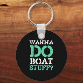 Wil bootspullen doen grappige bootvaren meer leven sleutelhanger (Voorkant)