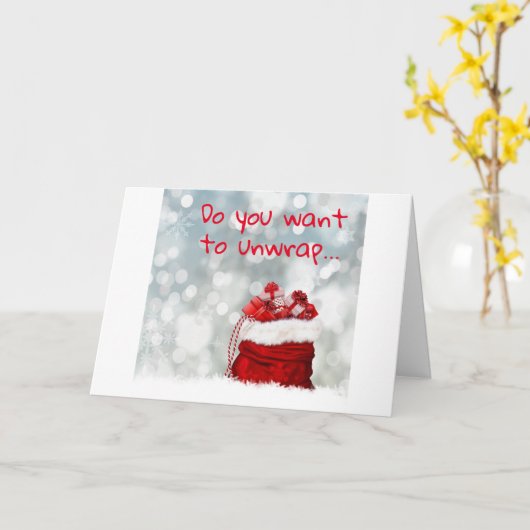 **WIL CADEAUTJES UITPAKKEN OF MISTLETOE DOEN** KER KAART (Gele Bloem)