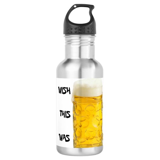 WIL DAT DIT EEN BEER-fles WAS Waterfles (Voorkant)