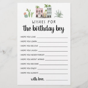 Wil de jongen van de verjaardag