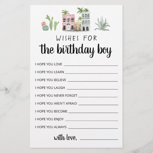 Wil de jongen van de verjaardag (Voorkant)