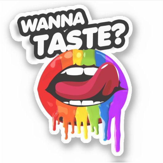 WIL DE REGENBOOG PROEVEN STICKER (Voorkant)