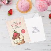 Wil de Scoop Ice Cream-Pop door Notitiekaartje