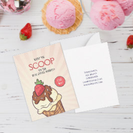 Wil de Scoop Ice Cream-Pop door Notitiekaartje
