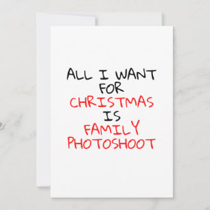 WIL EEN CHRISTMAS FAMILIE FOTO SHOOT KAART