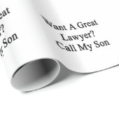 Wil een goede advocaat mijn zoon bellen cadeaupapier (Rol Hoek)