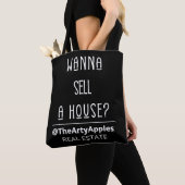 wil een huisbedrijf verkopen dat logo koopt onroer tote bag (Dichtbij)