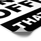 Wil Funny Poster aanbieden (Hoek)