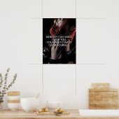 Wil het voor jezelf - Motivatie vrouwengym Poster (Keuken)