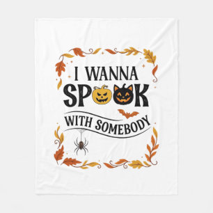 Wil iemand bang maken Halloween Pompoenen Spin Bat Fleece Deken