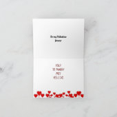 WIL IK DAT JE ME MAAKT, JA, IK DOE HET. FEESTDAGEN KAART (Binnen)