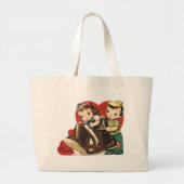 Wil ik dat je mijn Valentijn bent? Grote Tote Bag (Voorkant)