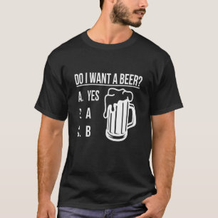 Wil ik een biertje met een groene Lucky Shamrock S T-shirt