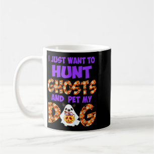 Wil jagen op spoken en mijn hond aaien Cute Hallow Koffiemok