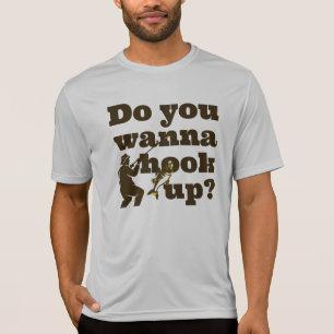 Wil je afspreken? Grappig vissers t-shirt