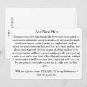 Wil je alsjeblieft mijn bruidsmeisje zijn? Aangepa Kaart (Voorkant / Achterkant)