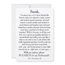 Wil je alsjeblieft mijn bruidsmeisje zijn? Aangepa