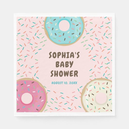 Wil je Baby shower Napkins missen? Servet (Voorkant)