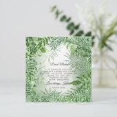 Wil je bruidsmeisje Tropical Glitter Mint Green Kaart (Staand voorkant)