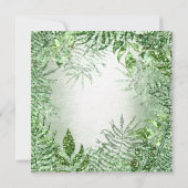 Wil je bruidsmeisje Tropical Glitter Mint Green Kaart (Achterkant)