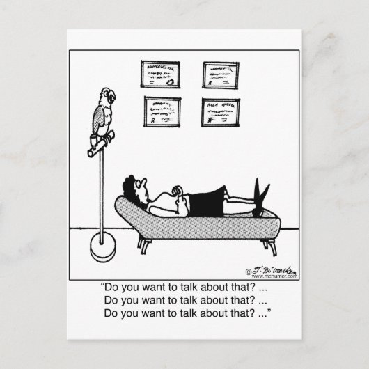 Wil je daar over praten? briefkaart (Voorkant)